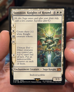 Summon: Knights of Round Final Fantasy Regular NM MTG - Image 1