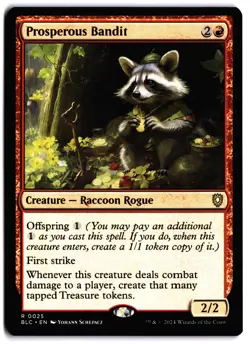 Prosperous Bandit NM BLC Commander: Bloomburrow MTG - Image 1