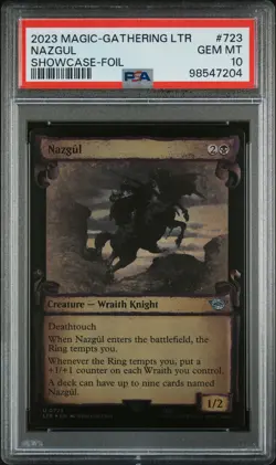 2023 MTG THE LORD OF THE RINGS: TALES OF MIDDLE-EARTH #723 NAZGUL PSA 10 - Image 1