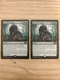 2x Chord Of Calling M15 172 Regular NM Magic: The Gathering Coreset 15 - Image 1