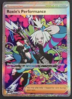 Pokemon TCG: Chaos Rising - Roxie's Performance (121/086) SIR Full Art Trainer - Image 1