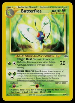 Pokemon Card - Butterfree Neo Discovery 19/75 Rare - Image 1