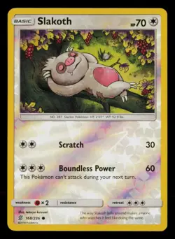 Slakoth 168/236 Common Unified Minds Pokemon Reverse Holo Near Mint - Image 1