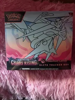 Chaos Rising Pokemon Center ETB Elite Trainer Box - In Hand - SEALED - Image 1