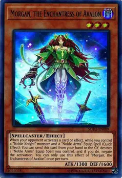 3x Yugioh SOFU-EN089 Morgan, the Enchantress of Avalon Unlimited Ultra Rare - Image 1