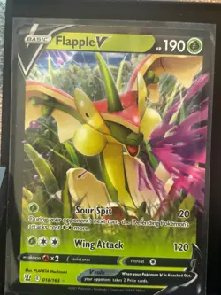 NM Flapple V 018/163 Holo V Rare Battle Styles Pokemon - Image 1
