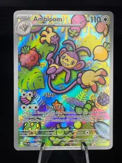 Ambipom 107/094 Illustration Rare Phantasmal Flames Pokemon Near Mint - Image 1