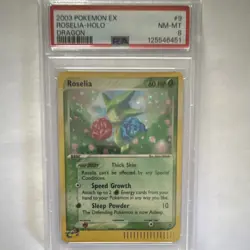 The Pokemon Company 2003 Dragon Roselia 9/97 Holo Rare PSA 8 Graded Card - Image 5