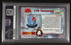 2000 Topps Chrome - Pokemon TV Tentacool #72 - TEKNO PSA 9 - Image 2