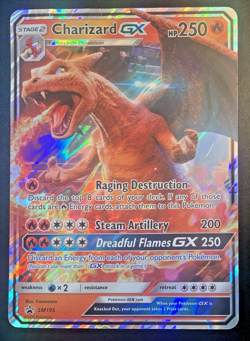 JUMBO Charizard GX SM195 - HP/DMG- Oversized Promo, Holo Pokemon Card - Image 2
