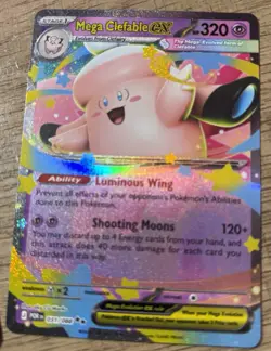 Pokemon POR Gengar Dedenne Mega Clefable EX Ability Holo Card Lot (3) - Image 4