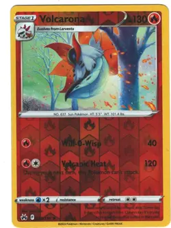 Volcarona 25/159 Crown Zenith Reverse Holo Rare Pokemon TCG - Image 1