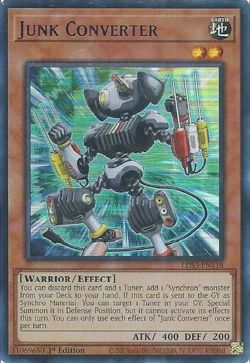 3x YUGIOH LDS3-EN118 JUNK CONVERTER ULTRA RARE NEAR MINT (NM) (RED) - Image 1