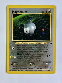 Magnemite 2001 Pokemon Neo Discovery Unlimited Rare #26/75 * Light Play - Image 1