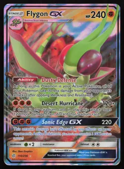 Flygon GX 110/236 Holo GX Rare Cosmic Eclipse Pokemon English MP - Image 1