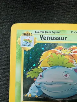 [DAMAGED] ❤ Pokemon Venusaur 018/130 Base Set 2 Holo Rare 100 HP 1999 English - Image 2