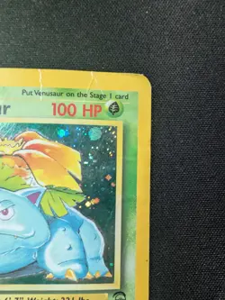 [DAMAGED] ❤ Pokemon Venusaur 018/130 Base Set 2 Holo Rare 100 HP 1999 English - Image 3