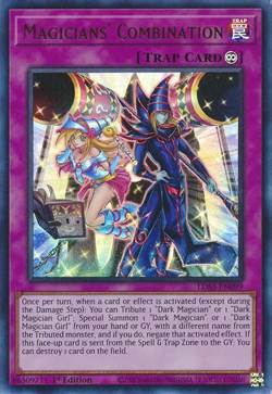 3x YUGIOH LDS3-EN099 MAGICIANS' COMBINATION ULTRA RARE NEAR MINT (NM) - Image 1