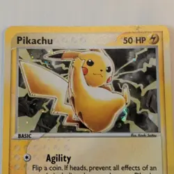 Pikachu EX Series Collector's Tin Promo Holo 012 (2003) HP 50 Basic Eng TPC - Image 3