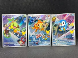 Pokemon TCG First Partner Illustration Collection Series 1 Gen 4 Sinnoh Starters - Image 1