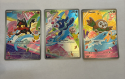 Pokemon TCG First Partner Illustration Collection Series 1 Gen 7 Starters Set - Image 1