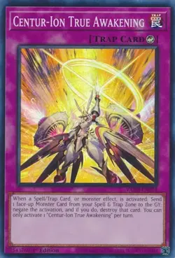 3x YUGIOH 1ST ED VASM-EN024 CENTUR-ION TRUE AWAKENING SUPER RARE NEAR MINT (NM) - Image 1