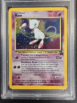 Pokemon TCG Mew 09/53 2000 Wotc Promo Pokemon League Holo PSA 8 NM-MT - Image 2