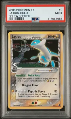 Pokemon Latios EX Delta Species Holo Rare #9 PSA 9 Mint - Image 1