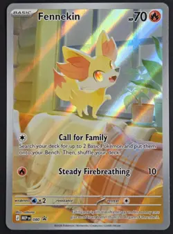 Pokemon TCG: Chaos Rising ETB Black Star Promo - Fennekin (MEP 080) Full Art - Image 1
