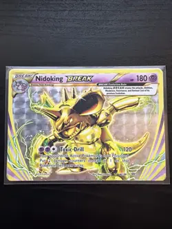 Nidoking BREAK 46/108 BREAK Rare Evolutions Pokemon Moderately Played - Image 1