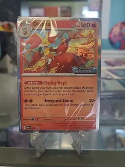 SEALED Pokemon Delphox 074 Prerelease Promo Build & Battle Deck Chaos Rising - Image 1
