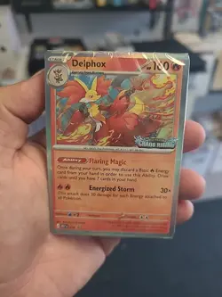 SEALED Pokemon Delphox 074 Prerelease Promo Build & Battle Deck Chaos Rising - Image 2