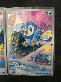 Pokemon TCG MEP#40-42 Turtwig, Chimchar, Piplup 1st Partner Illus. Coll. Set NM! - Image 4