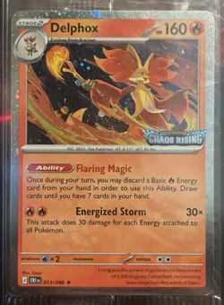 Pokemon TCG: Chaos Rising Delphox 013/086 Stamped Promo SEALED - Image 1