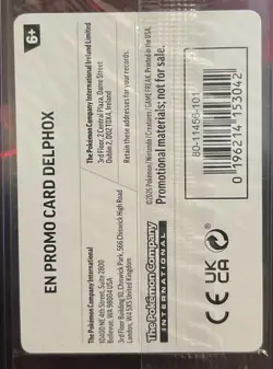 Pokemon TCG: Chaos Rising Delphox 013/086 Stamped Promo SEALED - Image 2