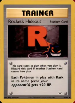 Rocket's Hideout 63/64 Unlimited - Pokemon Neo Revelation - Image 1