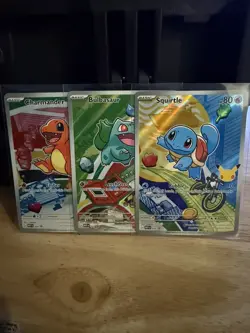 Pokemon First Partner Illustration Collection Series 1 Kanto Gen 1 Starters - Image 1