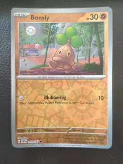 Pokemon TCG Obsidian Flames - REVERSE HOLO BONSLY - NM/MINT - Image 1