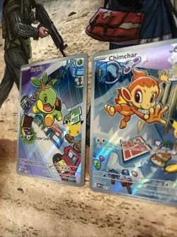 Pokemon TCG 1st Partner Illustration Collection Turtwig Chi char & Piplup - Image 5