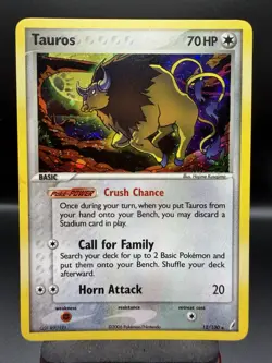 Tauros EX Crystal Guardians 12/100 Holo Holo Rare Pokemon TCG NM/LP - Image 1