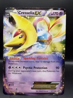 Cresselia EX 67/149 Ultra Rare Boundaries Crossed Pokemon TCG LP - Image 1