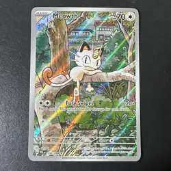 Pokemon TCG Meowth 106/094 Full Art Illustration Rare Holo Phantasmal Flame EN A - Image 1