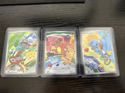 Pokemon TCG First Partner Collection Charmander Squirtle and Bulbasaur NM - Image 1
