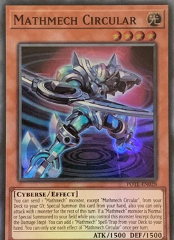 3x YUGIOH UNLIMITED POTE-EN028 MATHMECH CIRCULAR SUPER RARE NEAR MINT (NM) - Image 1