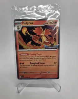 Delphox 074 MEP Chaos Rising Stamped Promo Pokemon Sealed - Image 1