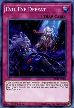 3x Yugioh INCH-EN037 Evil Eye Defeat Super Rare 1st Edition Near Mint - Image 1