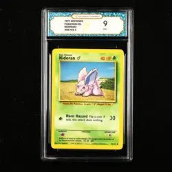 TQG 9 Mint 1999 Pokemon ENG Nidoran #55/102 C - Image 1