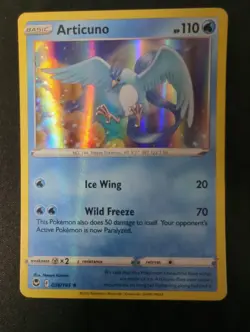 2022 POKEMON SWORD & SHEILD SILVER TEMPEST 36/195 ARTICUNO HOLO NM - Image 1