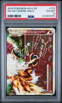 PSA 6 - Ho-Oh Legend #112 Pokemon HeartGold & SoulSilver - Image 1