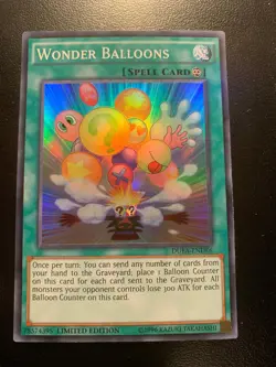 Yu-Gi-Oh! TCG Wonder Balloons DUEA-ENDE6 Duelist Alliance Limited Edition - Image 1